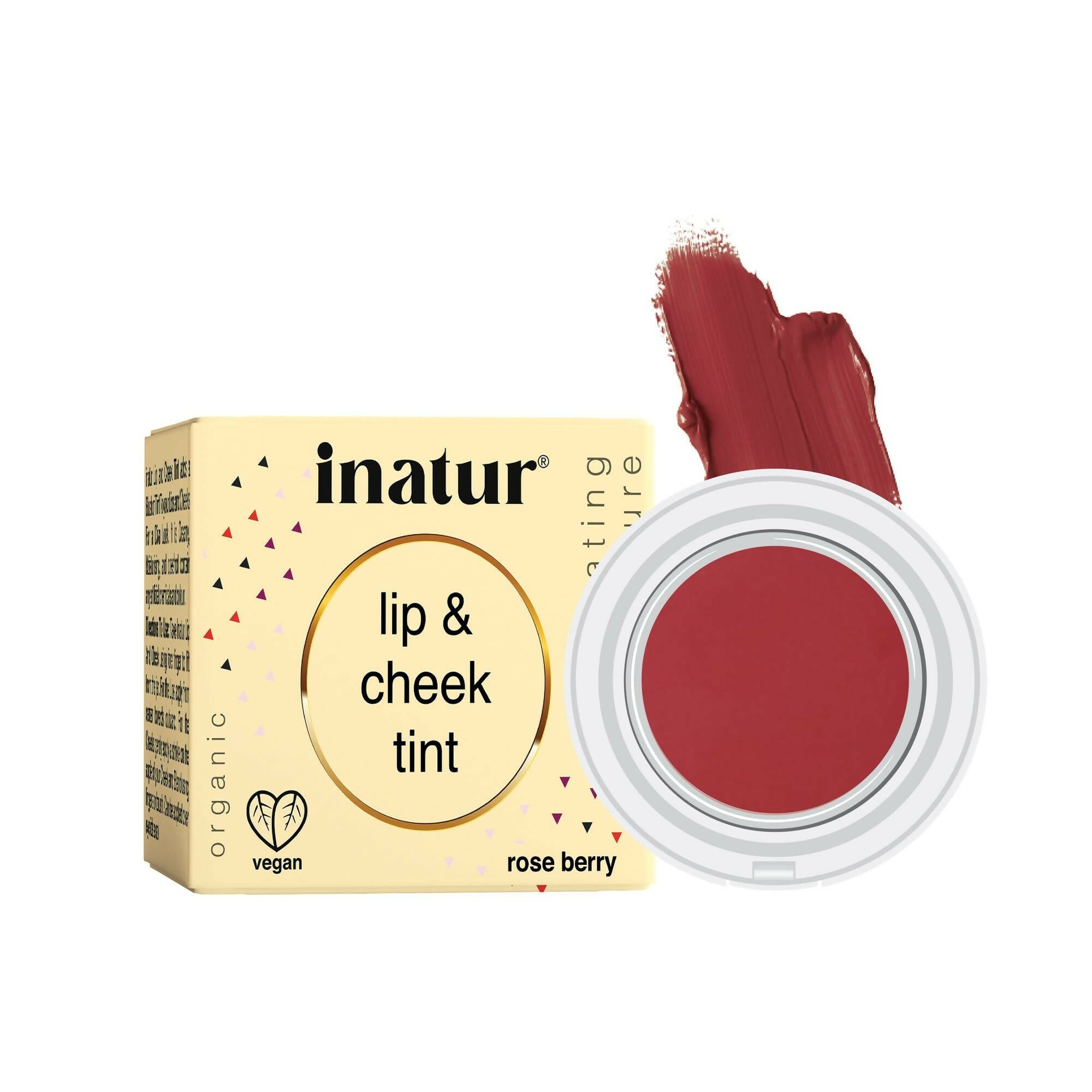 Inatur Lip and Cheek Tint Rose Berry | Grab2Buy