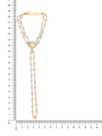 Ruby Raang Gold Kundan & Pearl Haath Phool | Grab2Buy