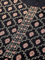 Yufta Women Black & Golden Handblock Printed Kurta with Trouser | Grab2Buy