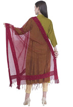 Mominos Fashion Maroon Stone Work Dupatta | Grab2Buy