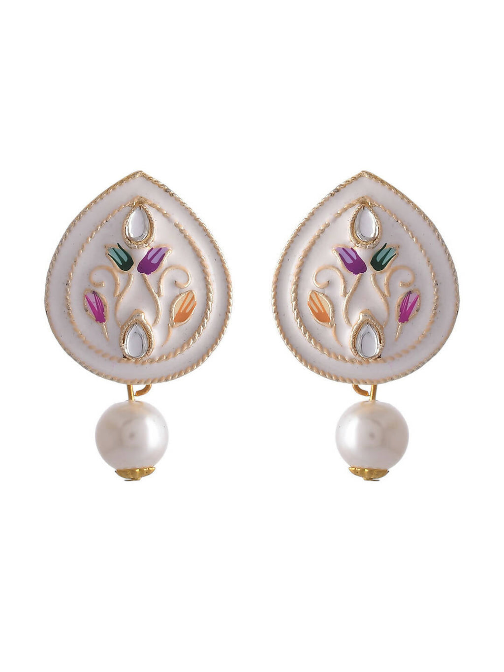 VOJ Women White Color stainless steel Jewellery Set | Grab2Buy