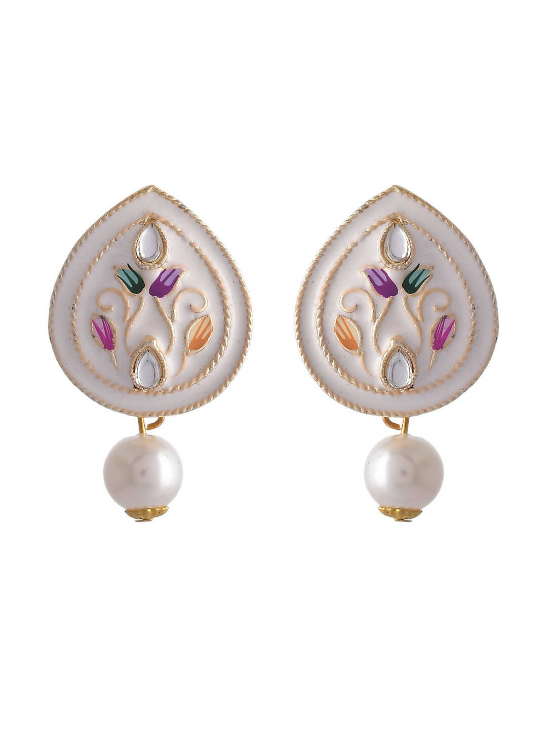 VOJ Women White Color stainless steel Jewellery Set | Grab2Buy