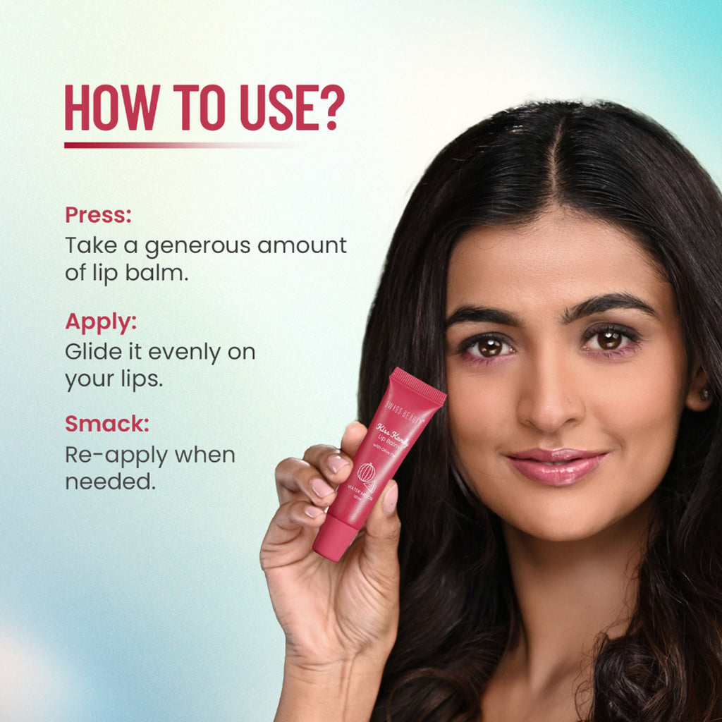 Swiss Beauty Kiss Kandy Tinted Lip Balm | Non-Sticky with Olive Oil & Vitamin E - 01 Peach
