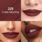 Swiss Beauty Pure Matte Lipstick , Non-Drying, Smooth Glide, Long Lasting - 225 Cafe Mocha