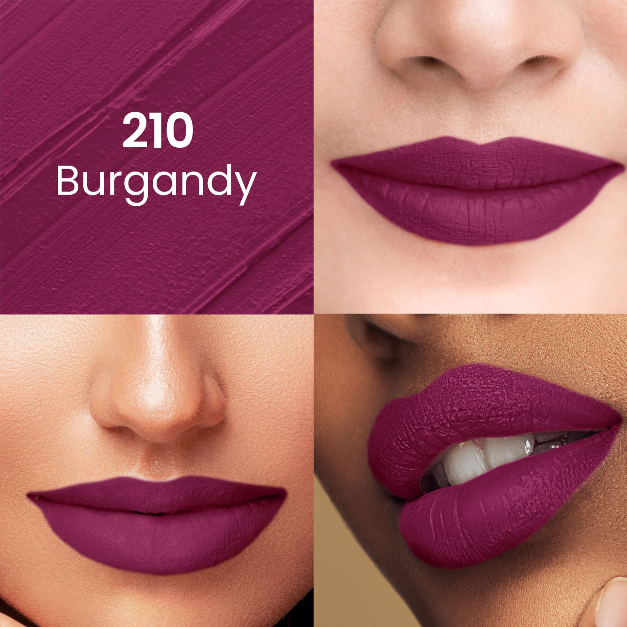 Swiss Beauty Pure Matte Lipstick , Non-Drying, Smooth Glide, Long Lasting - 230 Brandy Harrington | Grab2Buy