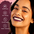 Swiss Beauty Pure Matte Lipstick , Non-Drying, Smooth Glide, Long Lasting - 230 Brandy Harrington | Grab2Buy