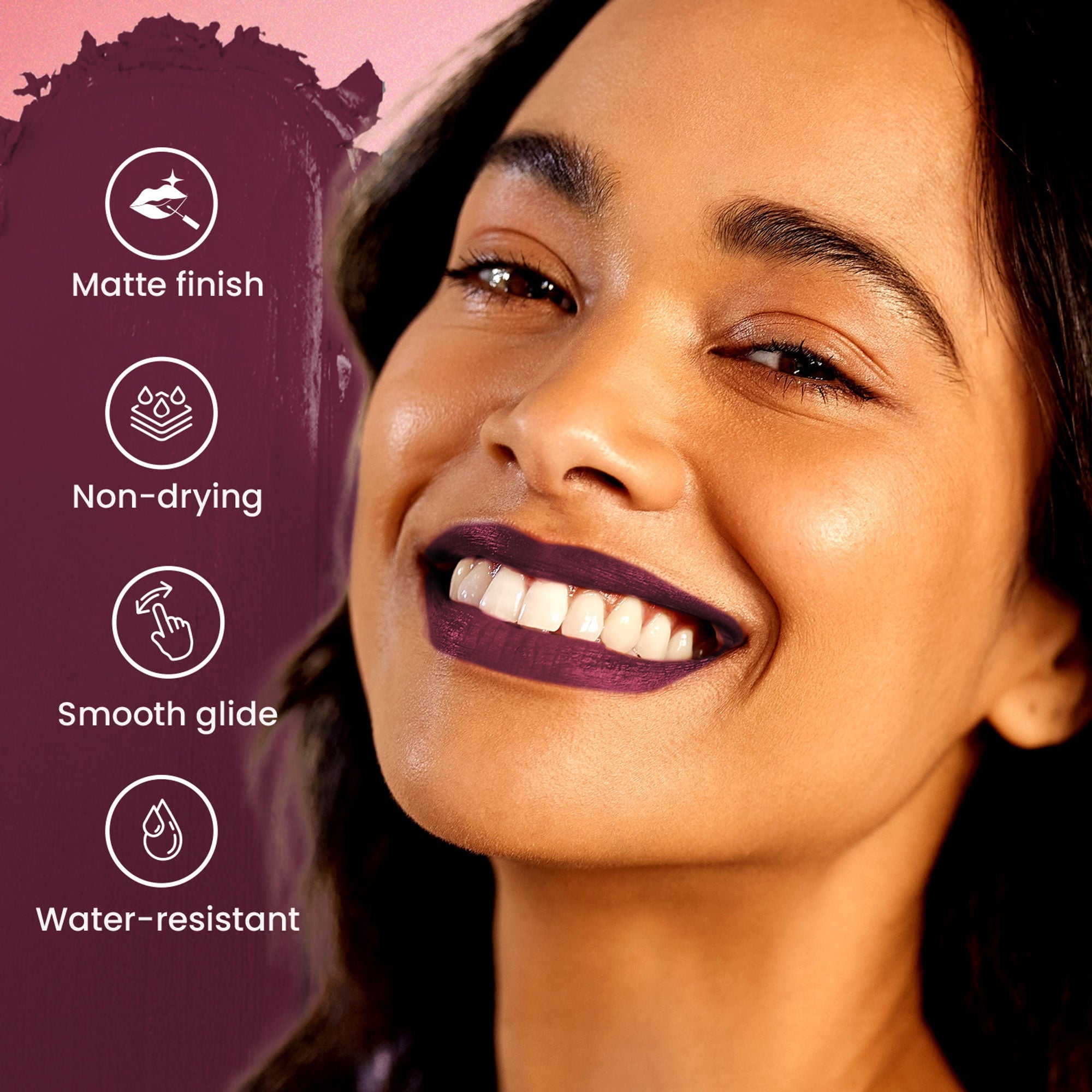 Swiss Beauty Pure Matte Lipstick , Non-Drying, Smooth Glide, Long Lasting - 230 Brandy Harrington | Grab2Buy