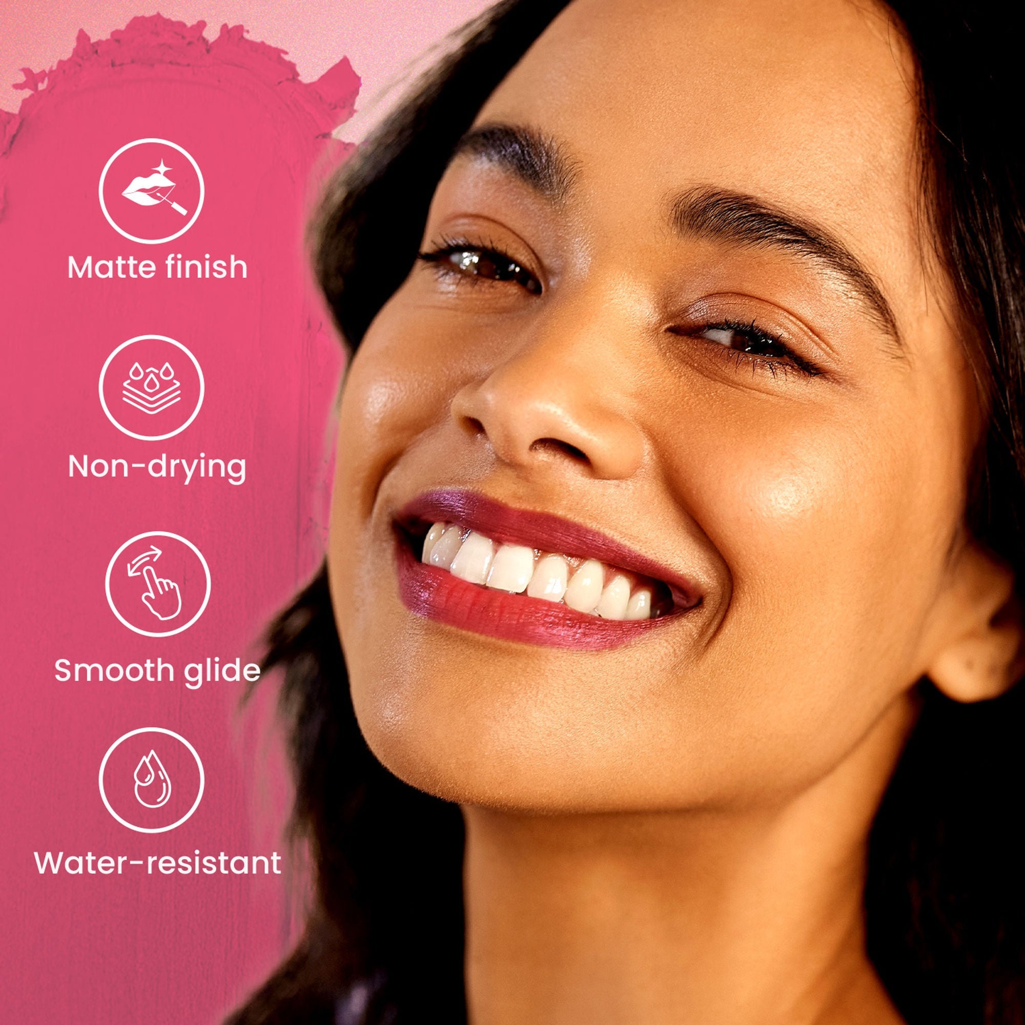Swiss Beauty Pure Matte Lipstick , Non-Drying, Smooth Glide, Long Lasting - 202 Peaches N Cream | Grab2Buy