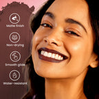 Swiss Beauty Pure Matte Lipstick , Non-Drying, Smooth Glide, Long Lasting - 203 Hazelnut