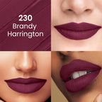 Swiss Beauty Pure Matte Lipstick , Non-Drying, Smooth Glide, Long Lasting - 210 Burgundy | Grab2Buy