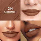 Swiss Beauty Pure Matte Lipstick , Non-Drying, Smooth Glide, Long Lasting - 214 Caramel