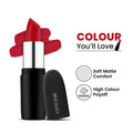 Swiss Beauty Pure Matte Lipstick , Non-Drying, Smooth Glide, Long Lasting - 220 Smoking Red | Grab2Buy