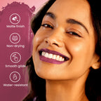Swiss Beauty Pure Matte Lipstick , Non-Drying, Smooth Glide, Long Lasting - 222 Hot Nude