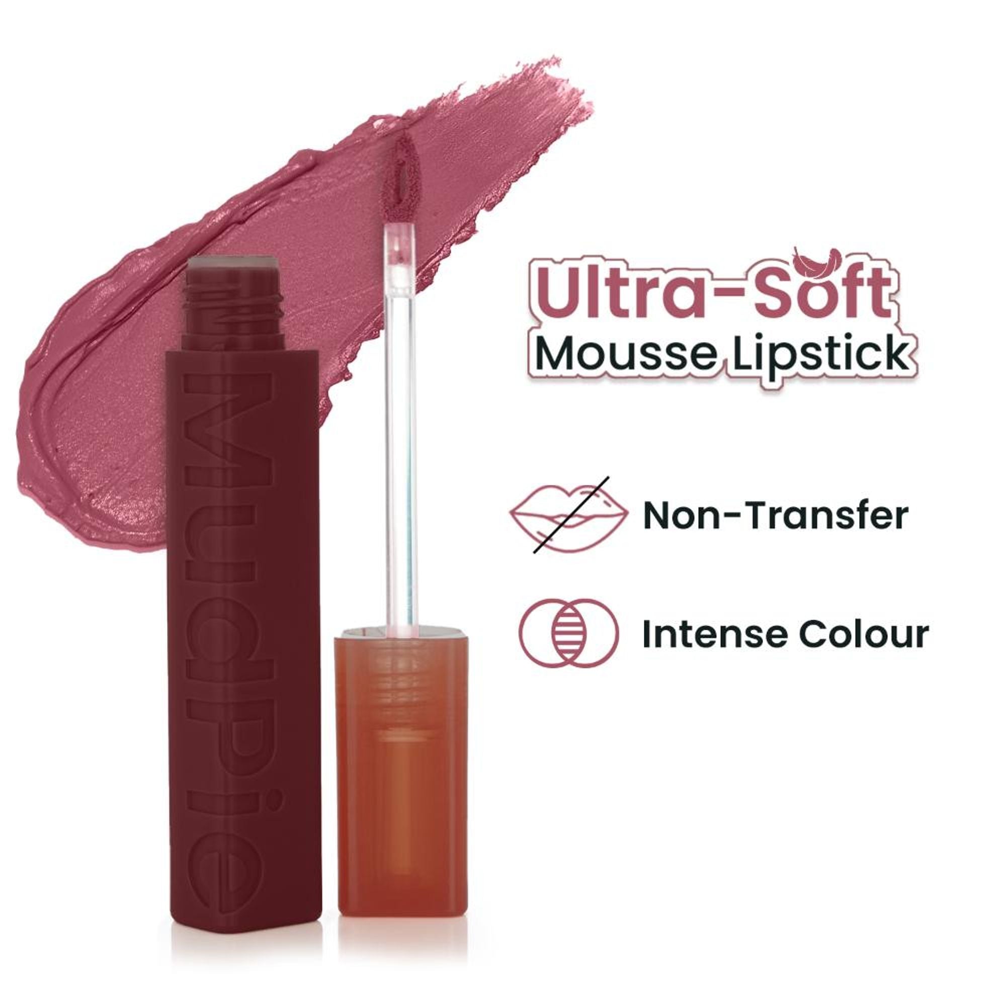 Swiss Beauty MudPie Lipstick With Velvet Matte Finish - 10 Yum Pink | Grab2Buy