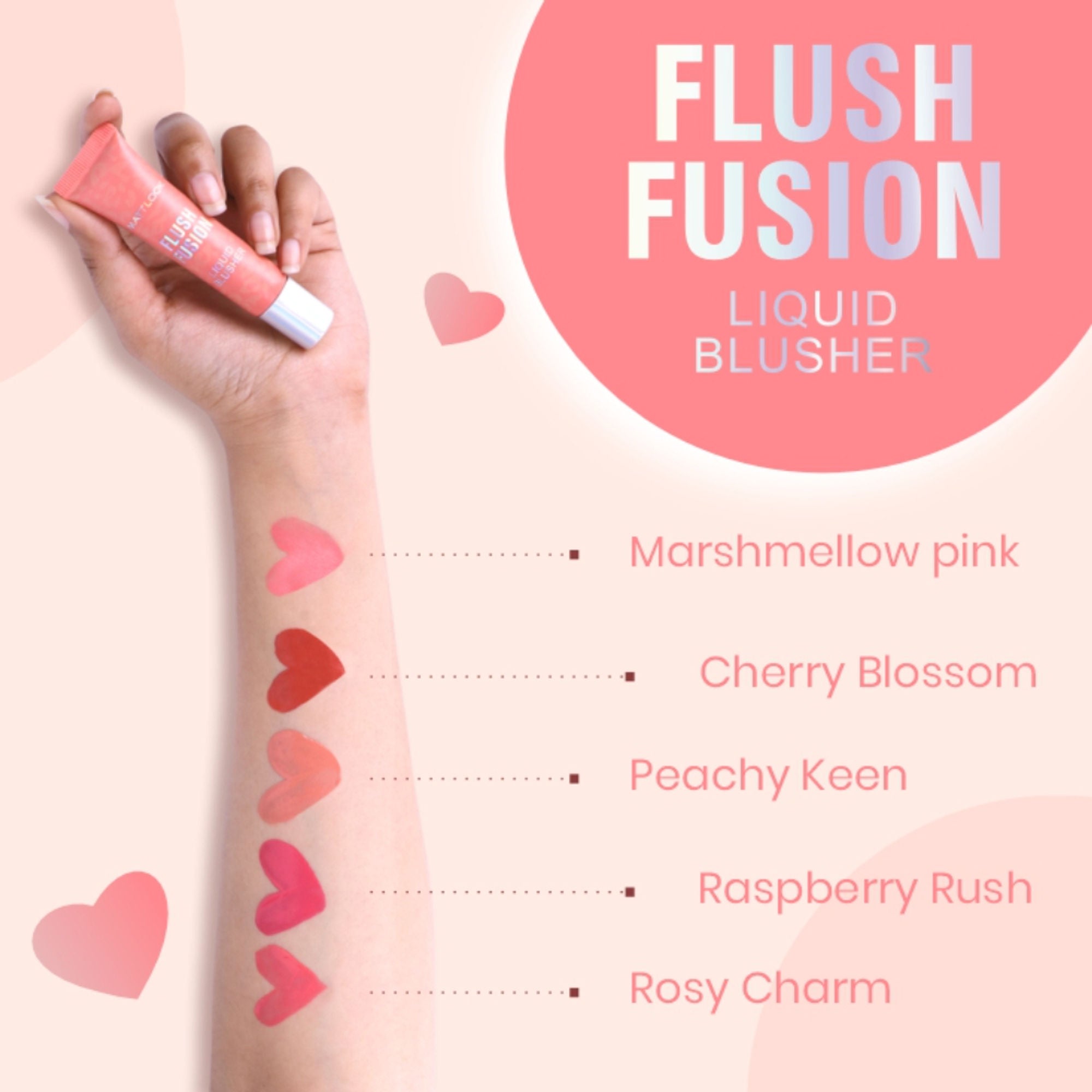 Matt Look Flush Fusion Liquid Blusher - Peachy Keen-03 | Grab2Buy