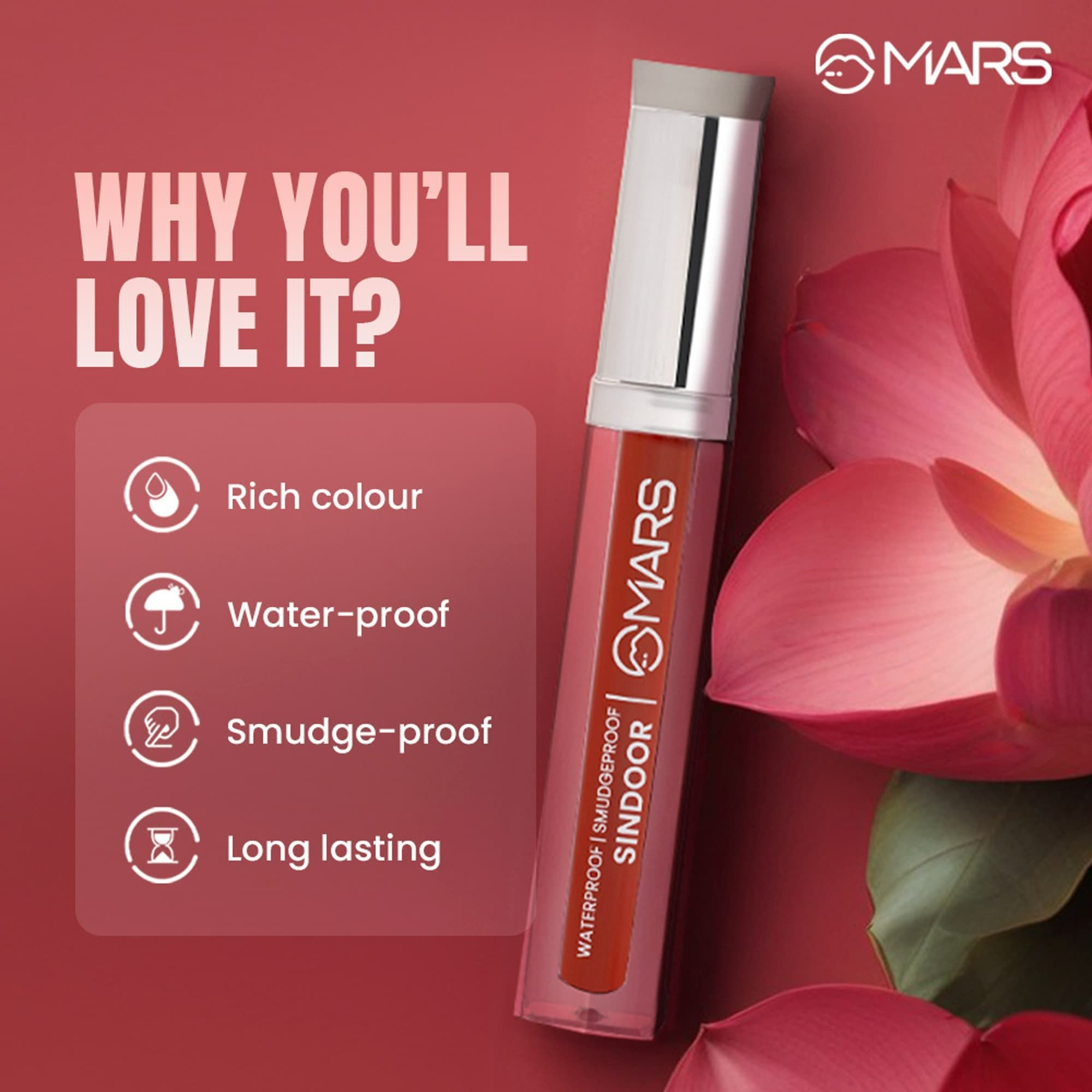 MARS Cosmetics Riwaj Liquid Sindoor - Red | Grab2Buy