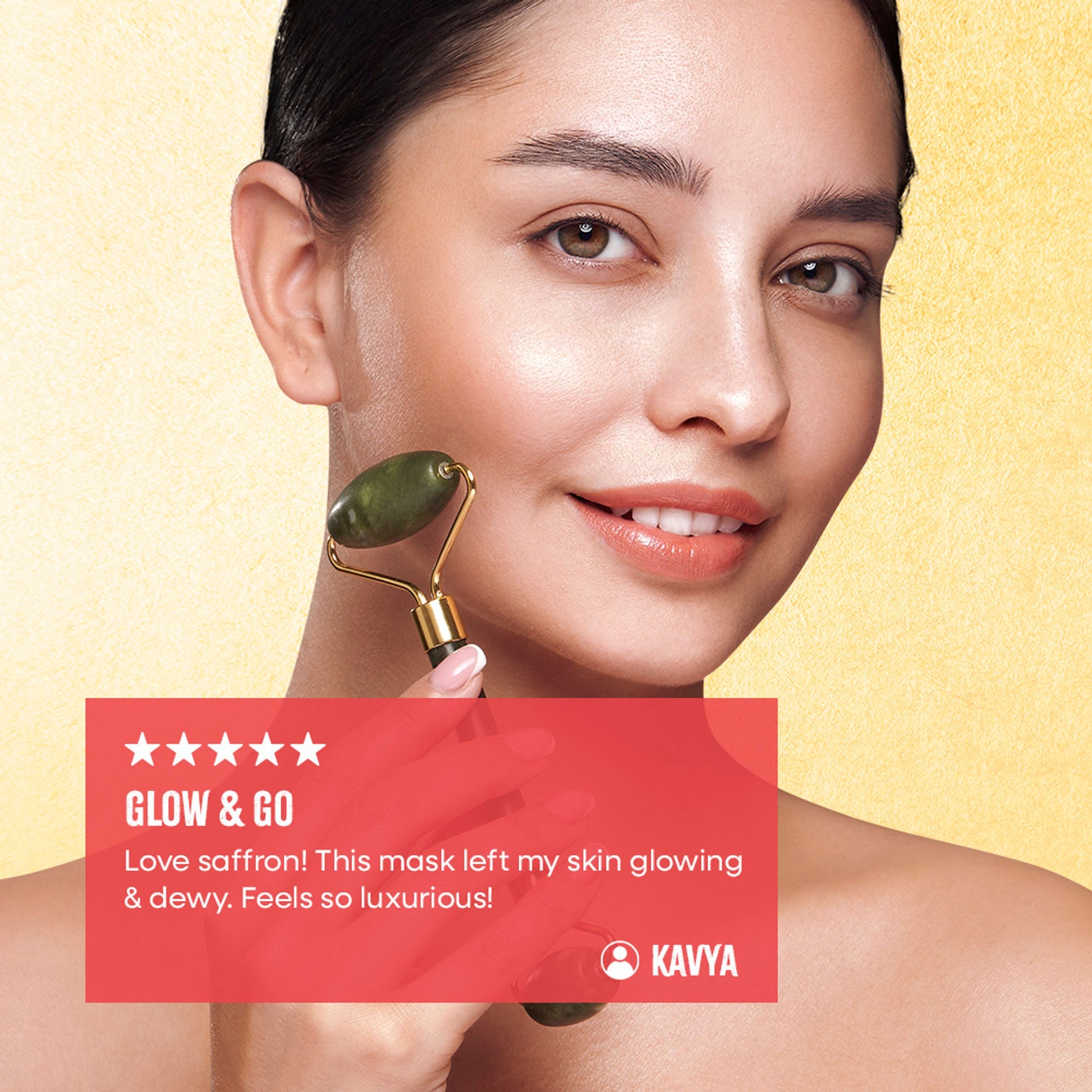 Nykaa Green Tea + Aloe Vera Sheet Mask For Hydrated Skin - Formulated in Korea - For All Skin Types - Saffron & Honey