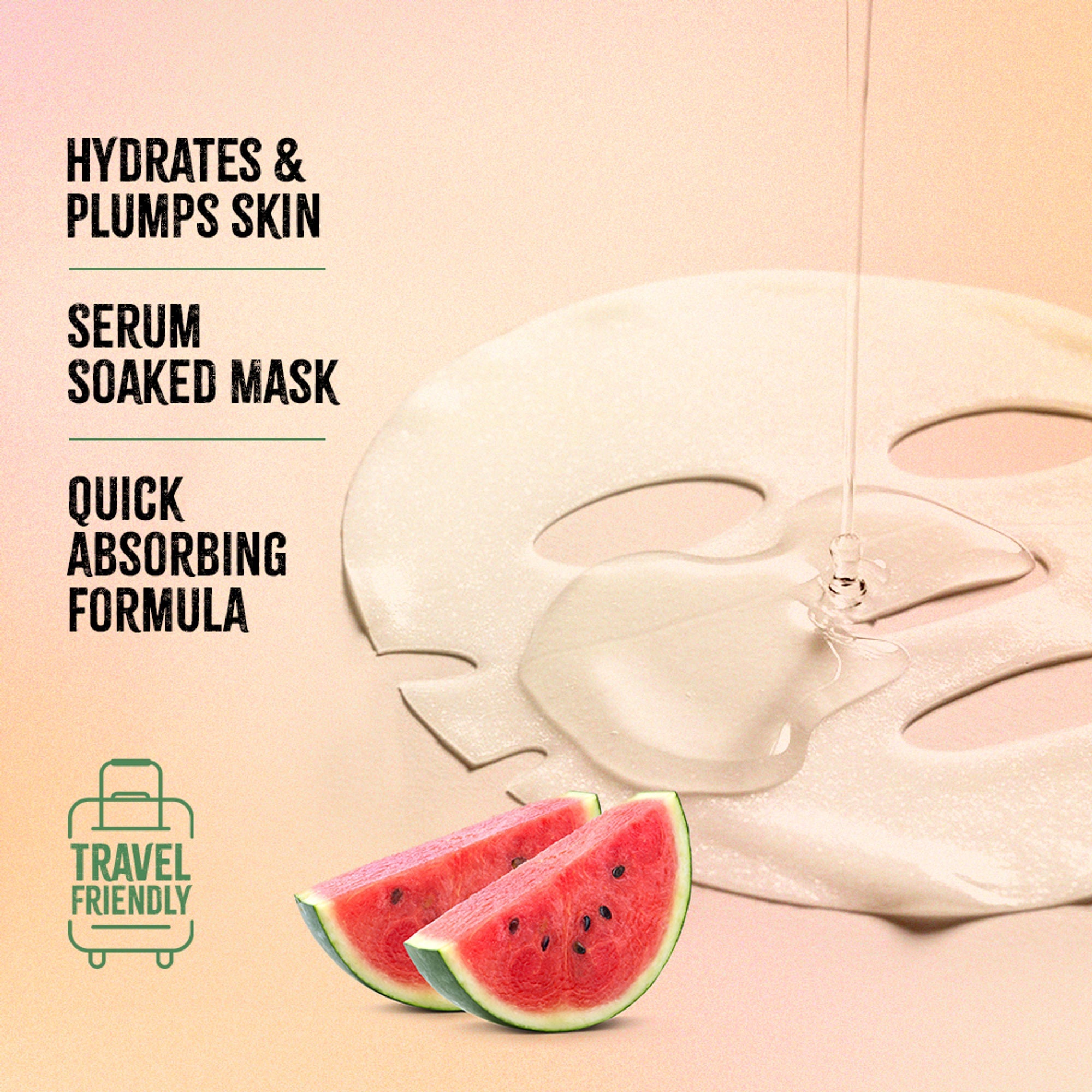 Nykaa Green Tea + Aloe Vera Sheet Mask For Hydrated Skin - Formulated in Korea - For All Skin Types - Watermelon And Hyaluronic Acid