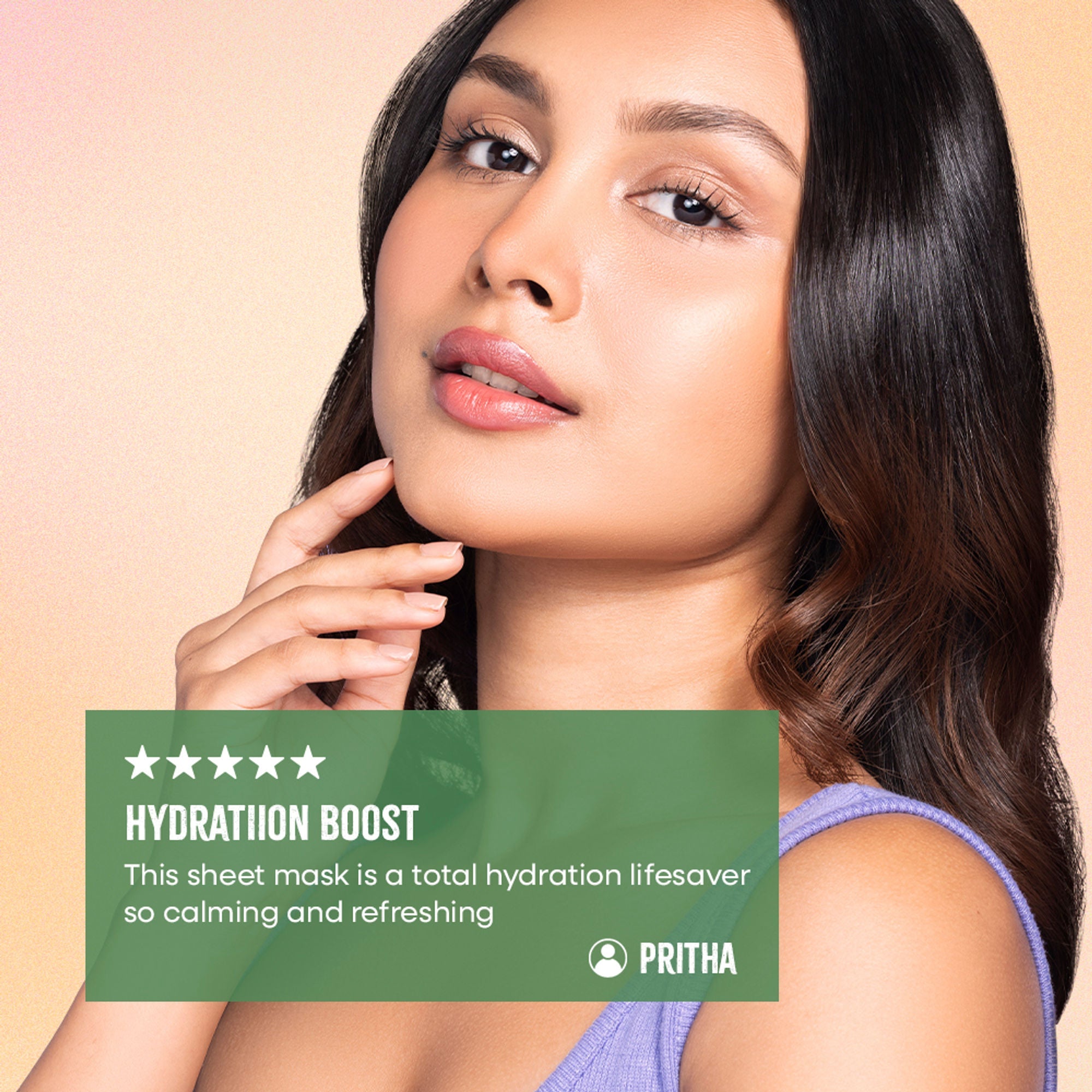 Nykaa Green Tea + Aloe Vera Sheet Mask For Hydrated Skin - Formulated in Korea - For All Skin Types - Watermelon And Hyaluronic Acid