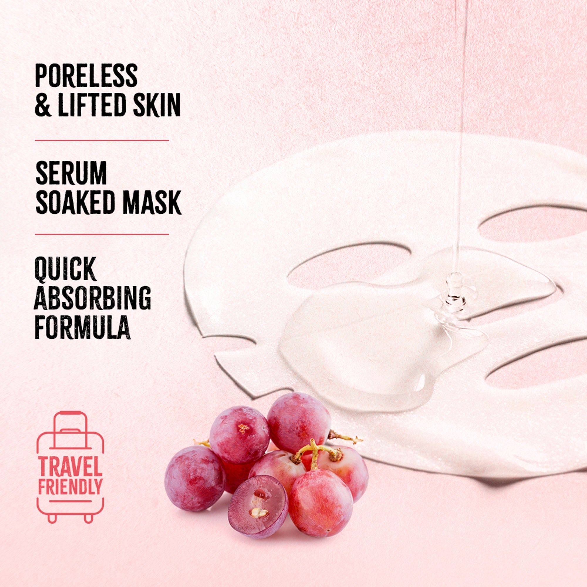 Nykaa Green Tea + Aloe Vera Sheet Mask For Hydrated Skin - Formulated in Korea - For All Skin Types - Red Wine And Collagen