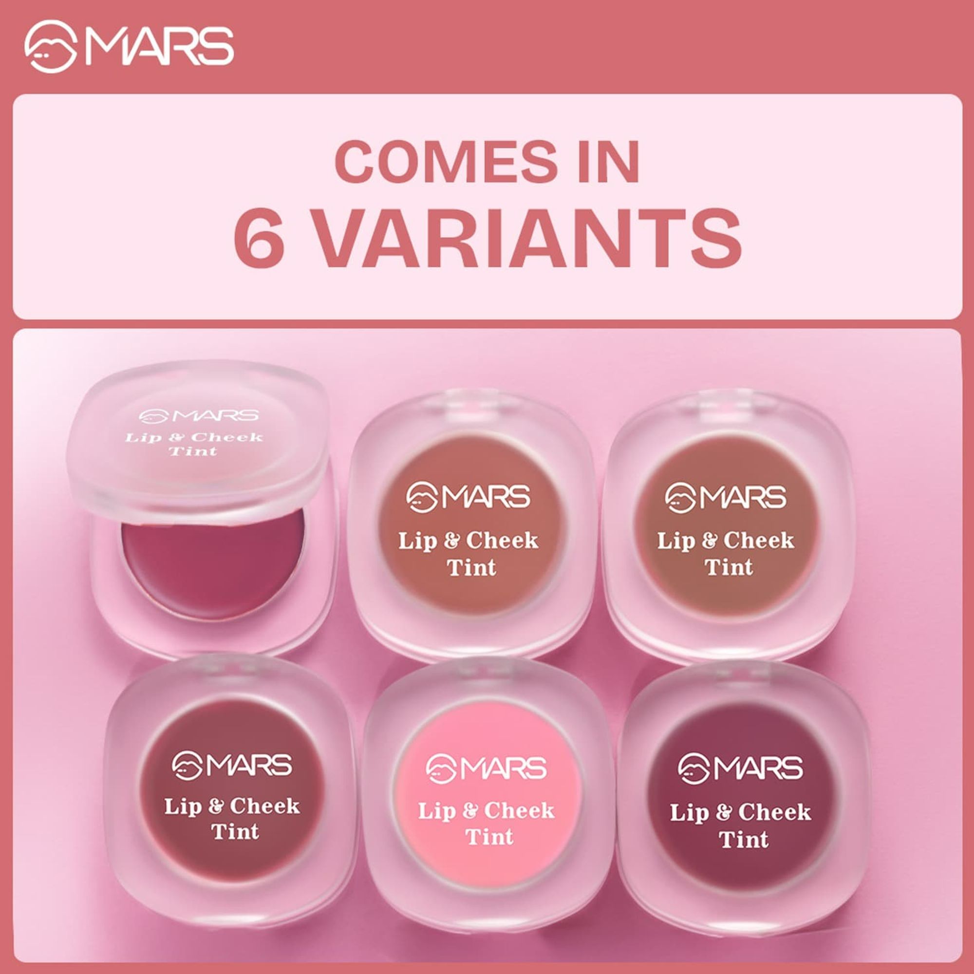 MARS Cosmetics Lip & Cheek Tint for Bold Pop Color - 05-Pastel Pink | Grab2Buy