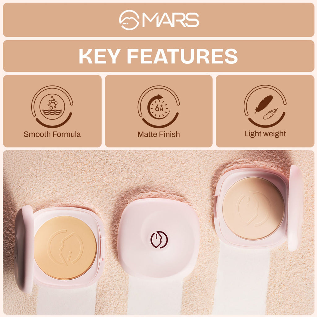 MARS Cosmetics Zero Oil Compact Powder - 05-Honey