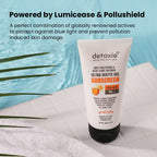 Detoxie Ultra Matte Sunscreen Gel Matte Finish Dry Tint Water & Sweat Resistant With Spf 50 Pa+++ | Grab2Buy