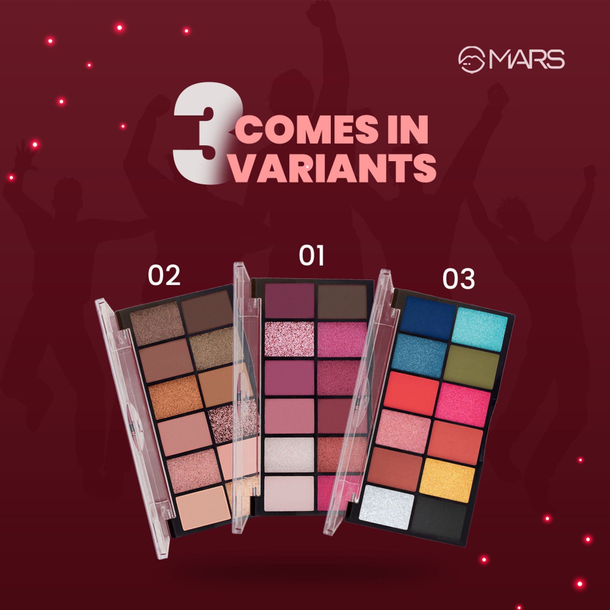 MARS Cosmetics Dance Of Joy Eyeshadow Palette - Shade 01