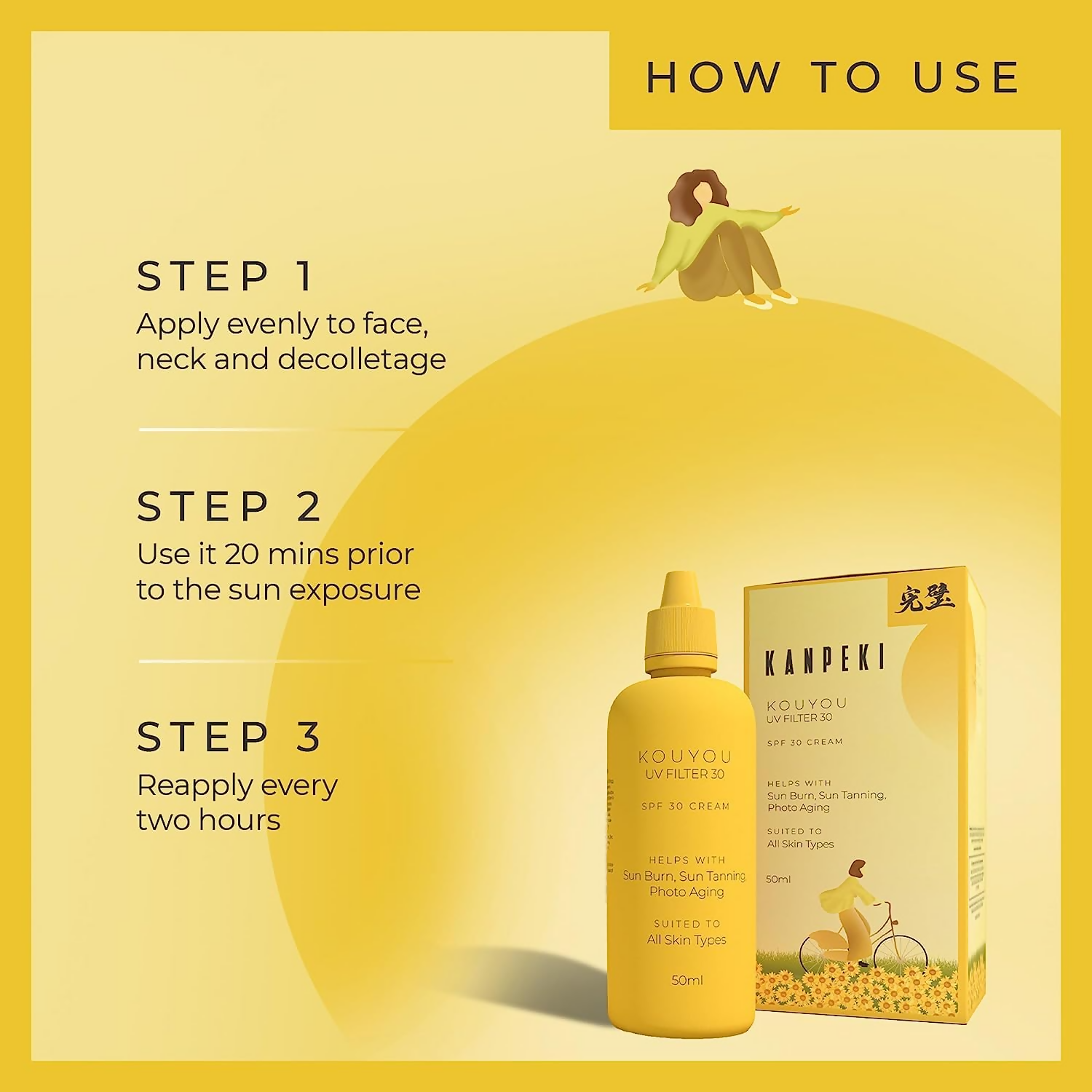 Kanpeki Kouyou UVF Filter Sunscreen SPF 30 | Grab2Buy