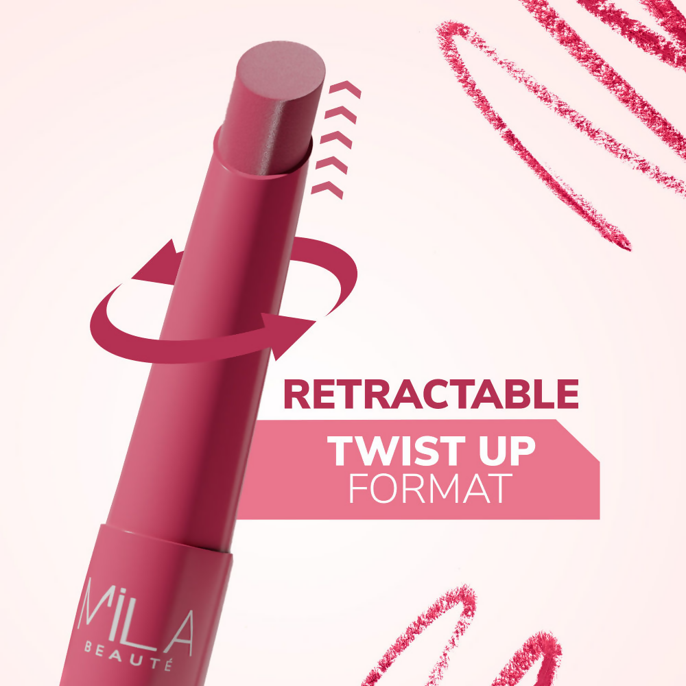 Mila Beaute Pout It Out Long Lasting & Matte Finish Lip Crayon Lipstick - Mulan | Grab2Buy