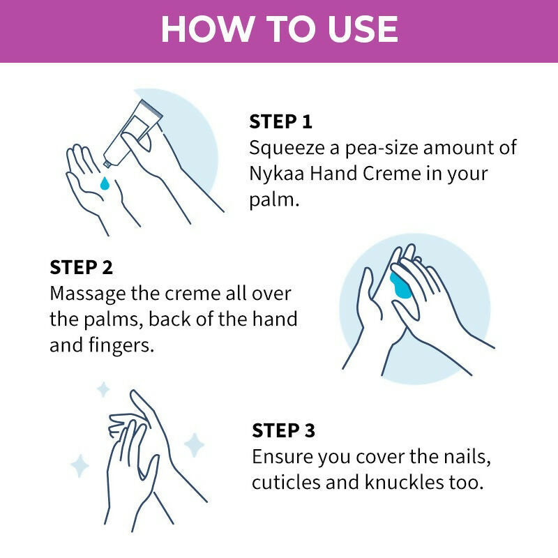 Nykaa Rose & White Musk Hand & Nail Creme | Grab2Buy