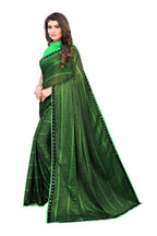 Vamika Green Lycra Knitted Saree | Grab2Buy