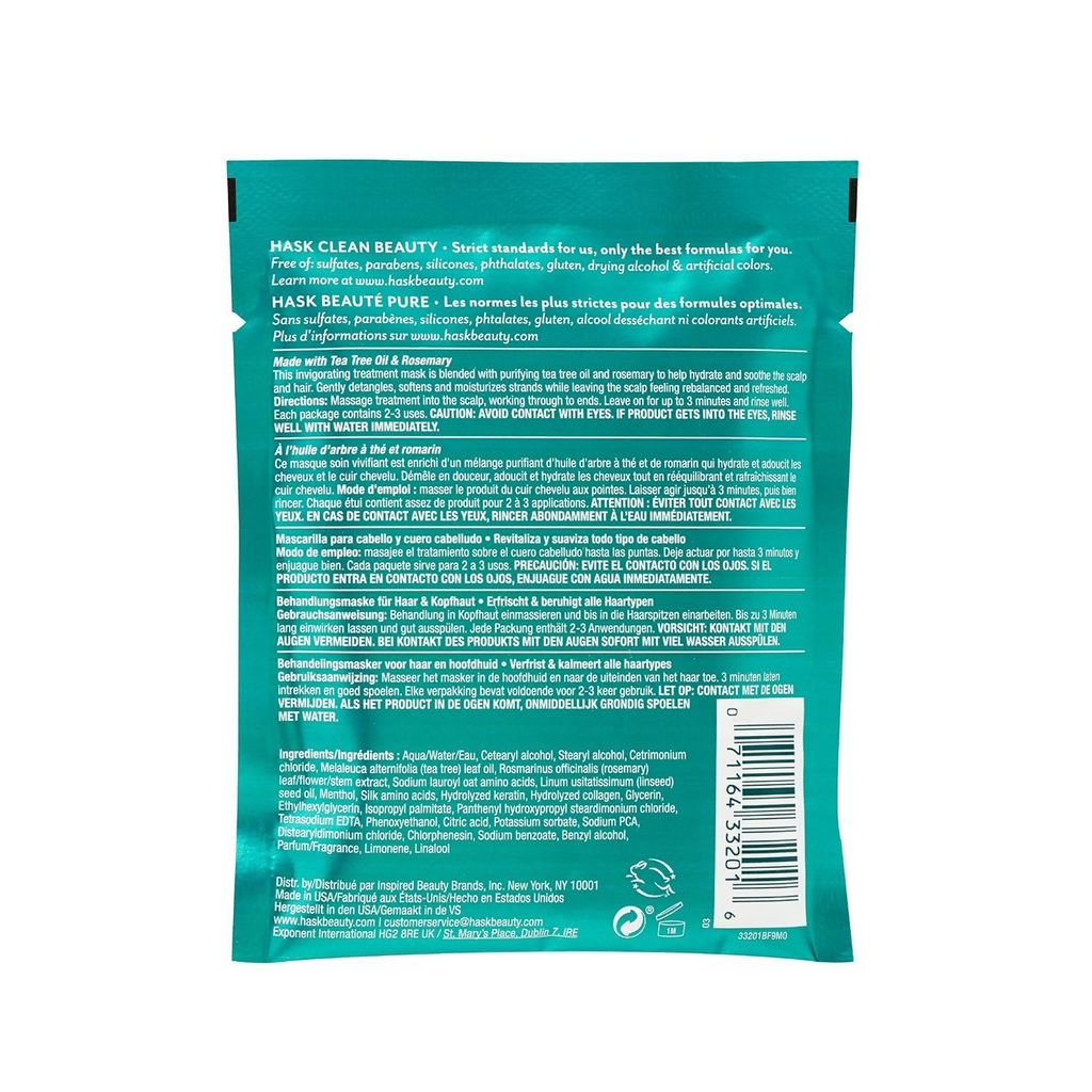 HASK Tea Tree Oil & Rosemary Hair & Scalp Treatment Mask | Grab2Buy
