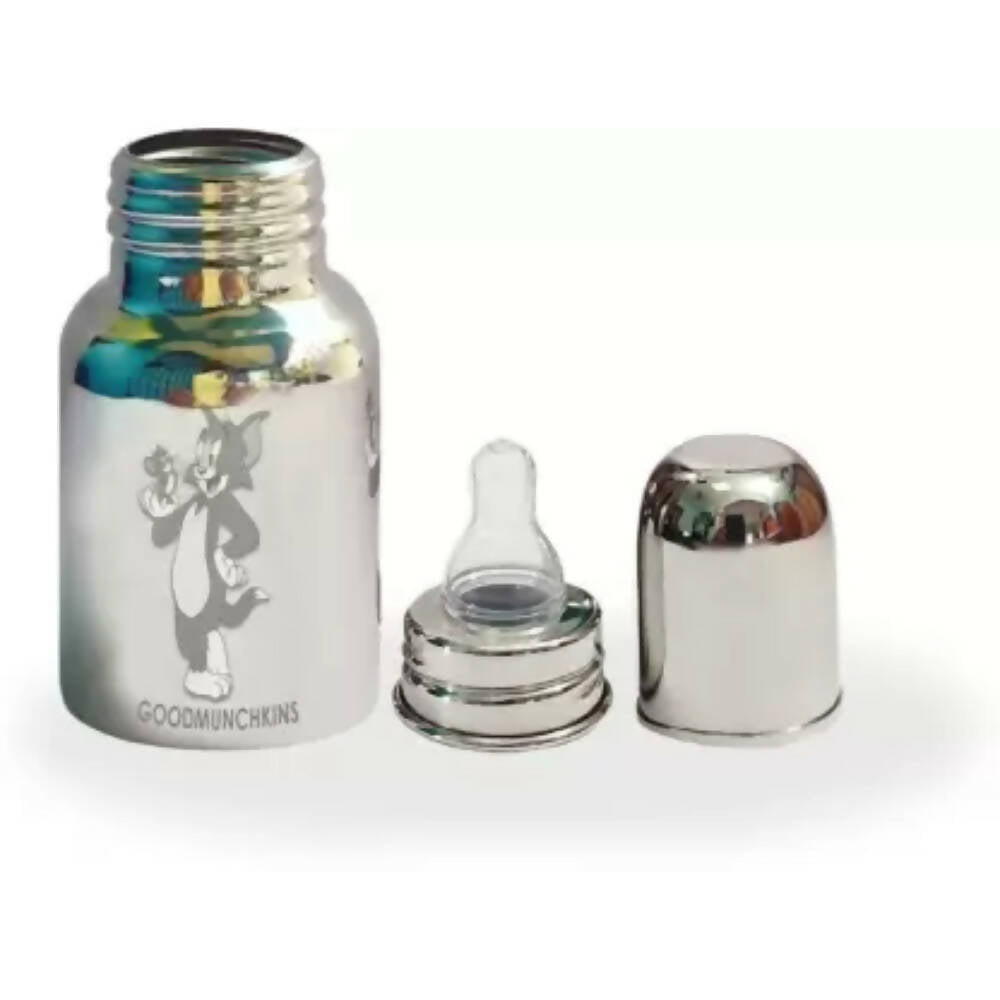Goodmunchkins Stainless Steel Feeding Bottle 304 Grade Steel, Jointless, BPA Free, Rustfree Bottle For Kids 150 ml | Grab2Buy