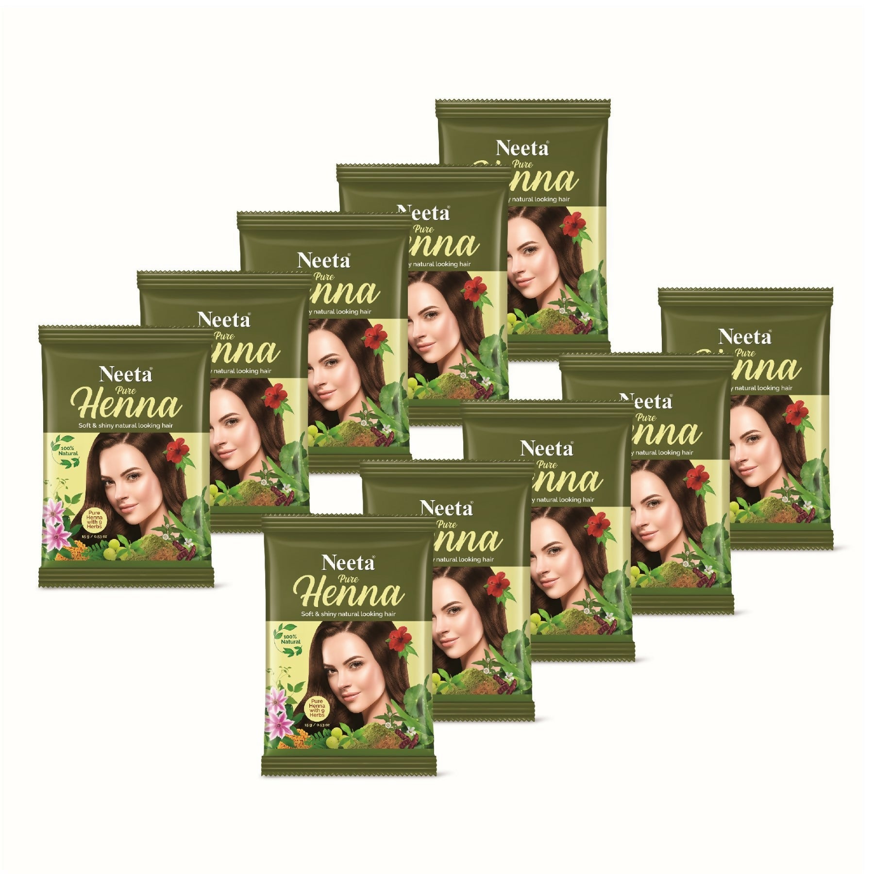 Neeta Pure Henna Soft & Shiny Natural Brown Hair Color | Grab2Buy