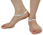 AanyaCentric Gold-Polished Mangalsutra Pendant Earring Set & Silver Plated Anklet | Grab2Buy