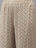 Yufta Women Beige & Green Ethnic Motifs Printed Cotton Kurta with Trouser With Dupatta | Grab2Buy
