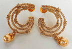 White AD Designer Stone Earrings | Grab2Buy