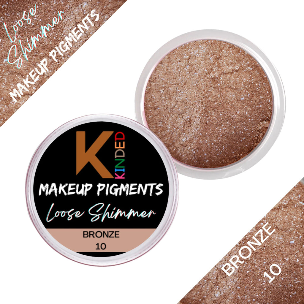 KINDED Loose Shimmer Makeup Foil Pigments Powder - Bronze | Grab2Buy