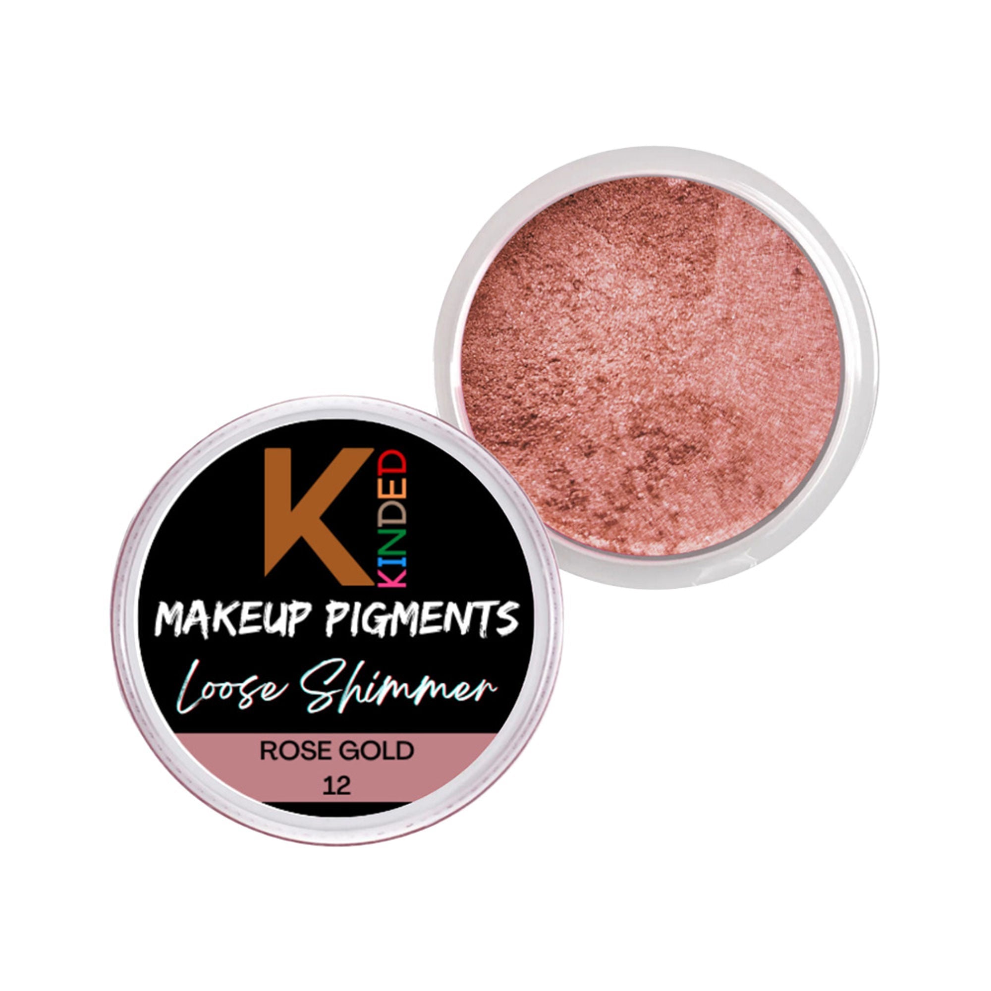 KINDED Loose Shimmer Makeup Foil Pigments Powder - Rose Gold | Grab2Buy