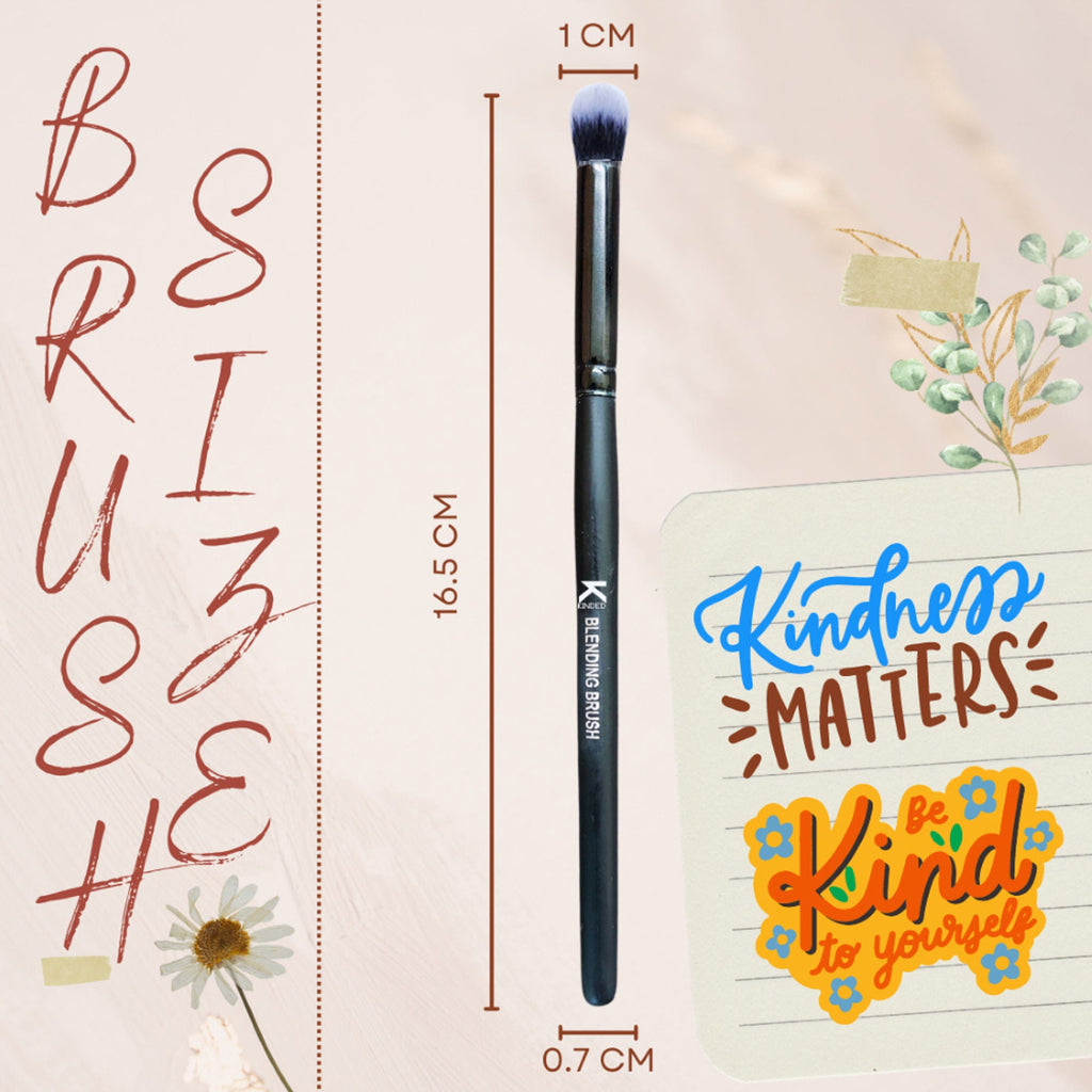 KINDED Professional Natural Wooden Handle Blending Makeup Brush | Grab2Buy