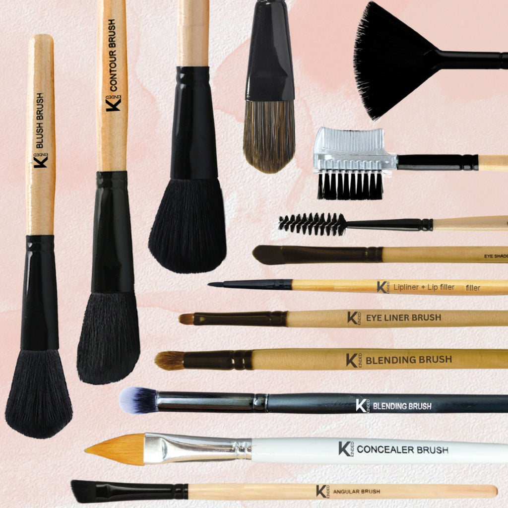KINDED Professional Natural Wooden Handle Blending Makeup Brush | Grab2Buy