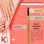 KINDED Professional Natural Wooden Handle Bullet Blending Makeup Brush | Grab2Buy