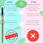 KINDED Professional Natural Wooden Handle Bullet Blending Makeup Brush | Grab2Buy
