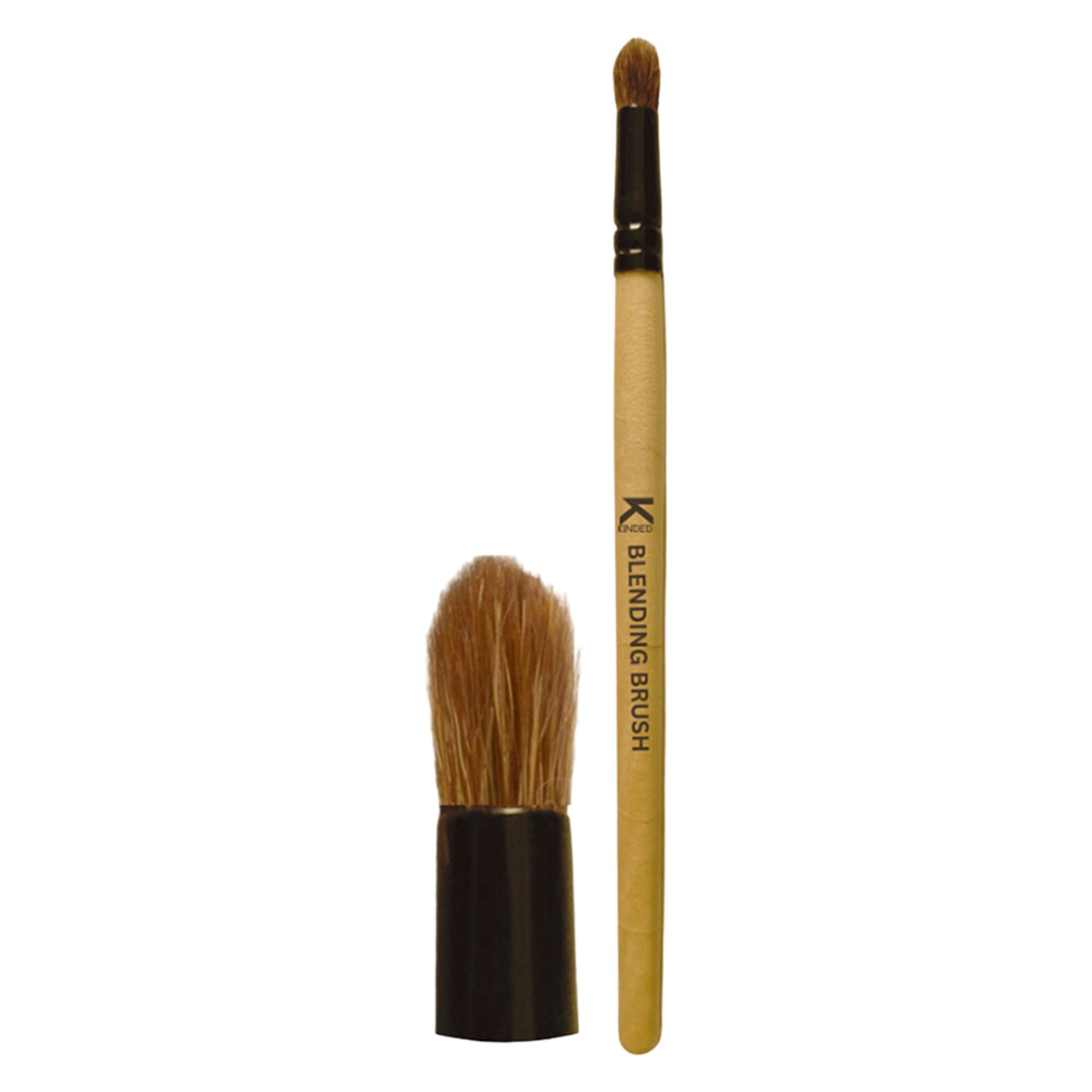 KINDED Professional Natural Wooden Handle Bullet Blending Makeup Brush | Grab2Buy