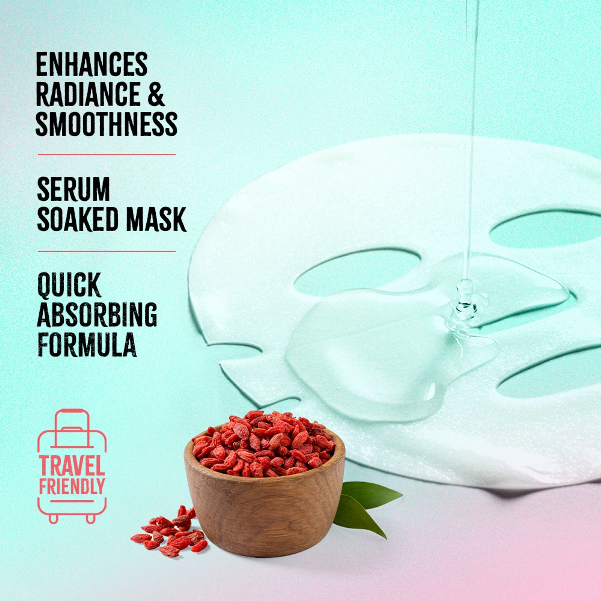 Nykaa Green Tea + Aloe Vera Sheet Mask For Hydrated Skin - Formulated in Korea - For All Skin Types - Peptides + Goji berry