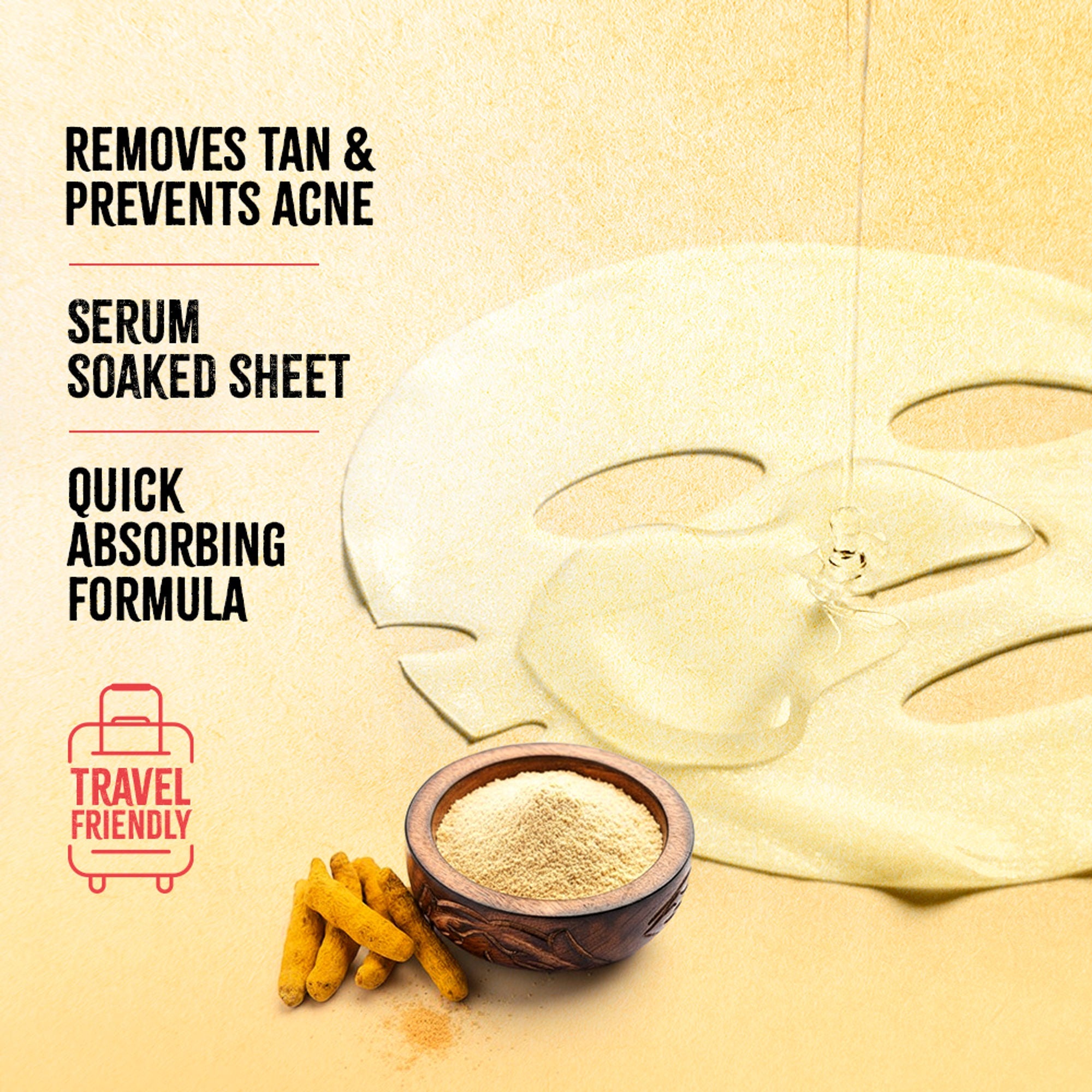Nykaa Green Tea + Aloe Vera Sheet Mask For Hydrated Skin - Formulated in Korea - For All Skin Types - Besan & Turmeric