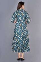 Vamika Cotton Sea Green Party Wear Kurti | Grab2Buy