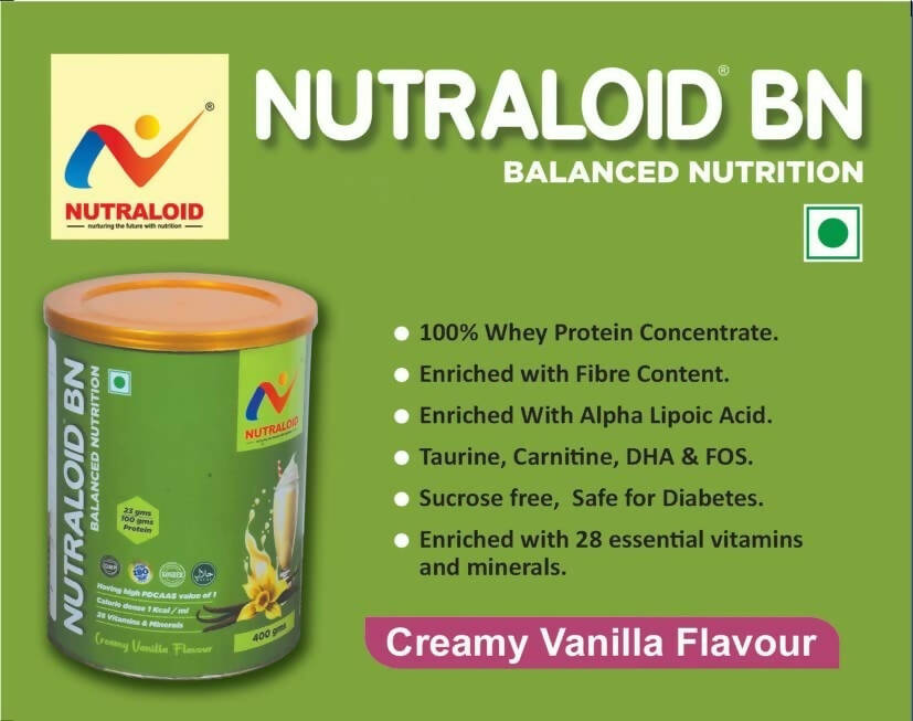 Nutraloid Bn (Balanced Nutrition) Creamy Vanilla Flavour | Grab2Buy