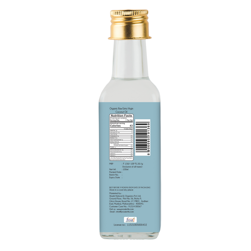 Praakritik Organic Extra Virgin Coconut Oil | Grab2Buy